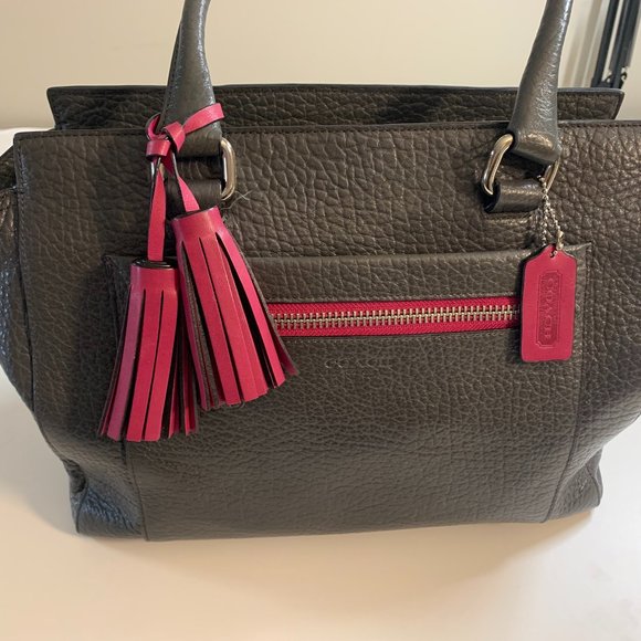 Coach Bags Authentic Grey Coach Purse Poshmark